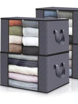 Короб 2 шт для хранения с крышкой на молнии 55х35х31,5см (201518407-2-xD07)