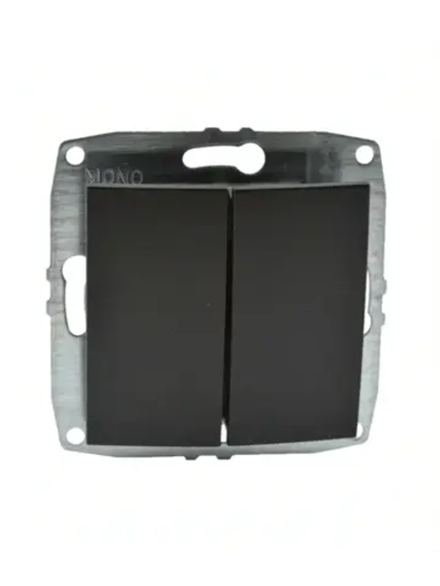 Выключатель 2-кл графит