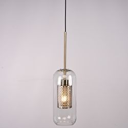 Подвесной светильник CATCH F cylinder brass D12