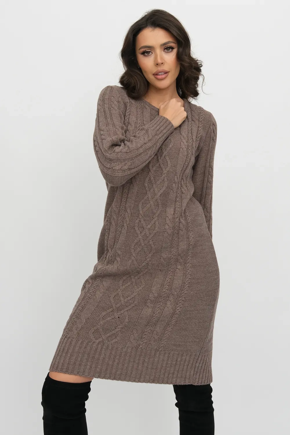 Платье С 1931/кофе