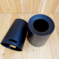 Корзина для бумаг "Sтилъ", с удобной урной внутри и скрытым размещением мусорного мешка. Цвет: Чёрный