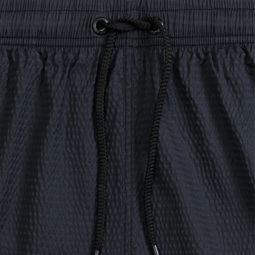 Мужские пляжные шорты черные ATLANTIC 4Way Stretch Texture KMB-226