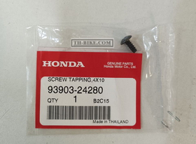93903-24280. SCREW, TAPPING, 4X10. HONDA