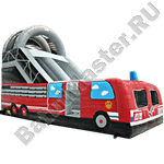 Детская надувная горка "Пожарная машина"