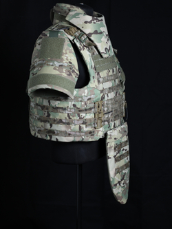 Жилет МСЗ2 + напашник, плечи + защитные вставки СВМПЭ Бр1, С2