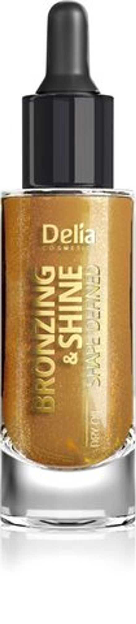 Delia Cosmetics Bronzing & Shine Shape Defined - сухое масло с частицами для лица и тела /   20  ml  / GTIN 5901350481042