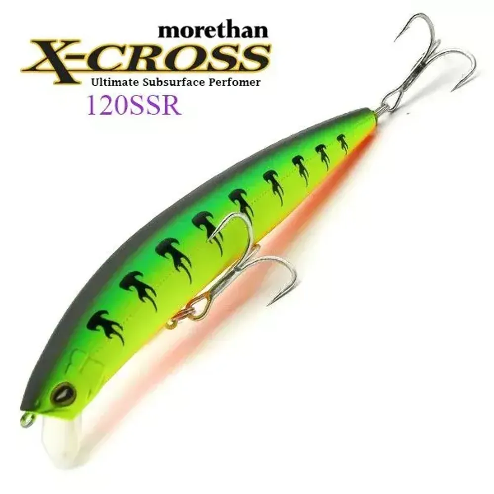 Воблер Daiwa Morethan X-Cross 120SSR-F Fishycat Matt Tiger