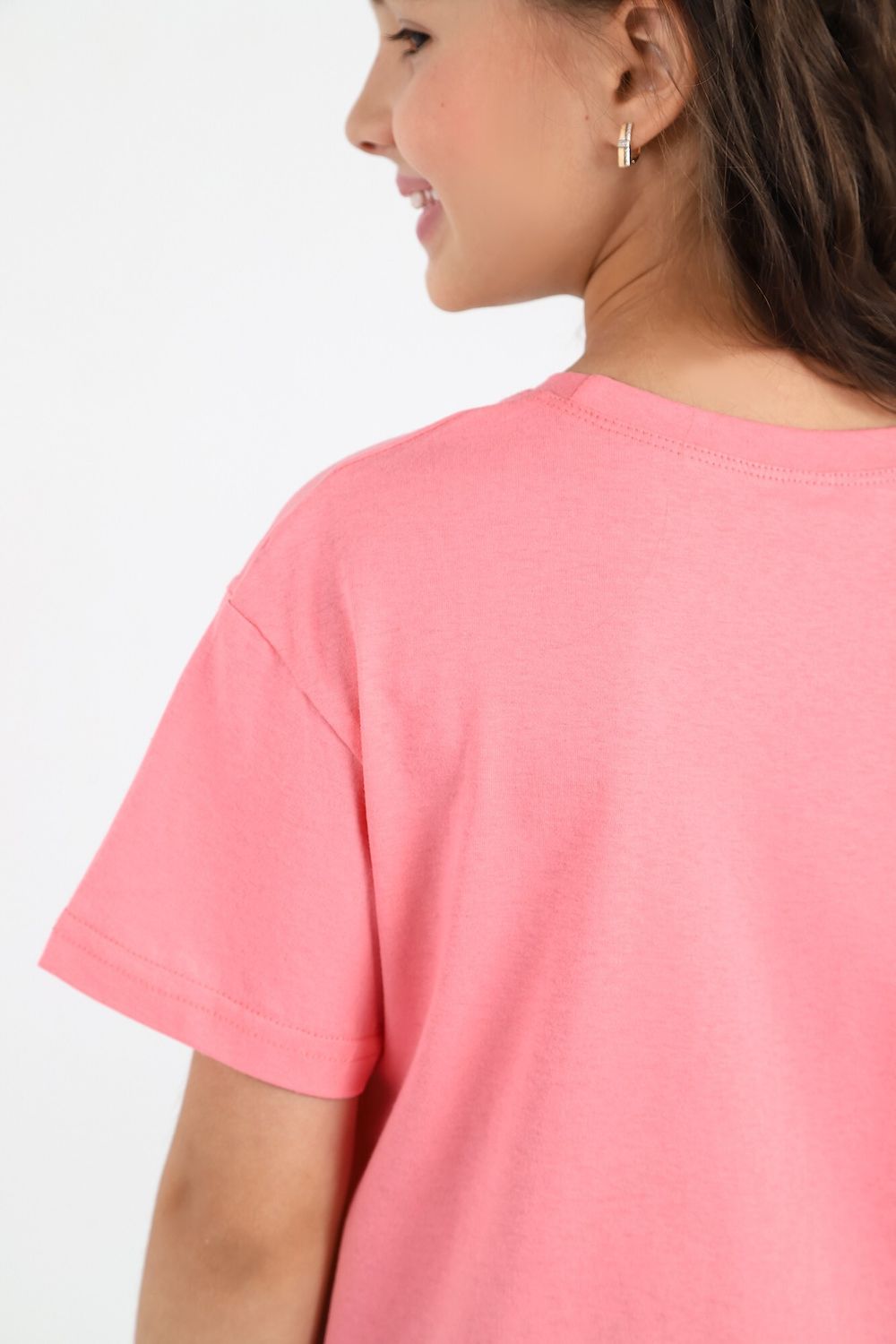 Фуфайка (футболка) для девочки Кэш-1 Виотекс КОРАЛЛОВЫЙ