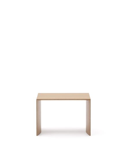 Litto Приставной столик из шпона дуба натурального цвета 55 x 40 см