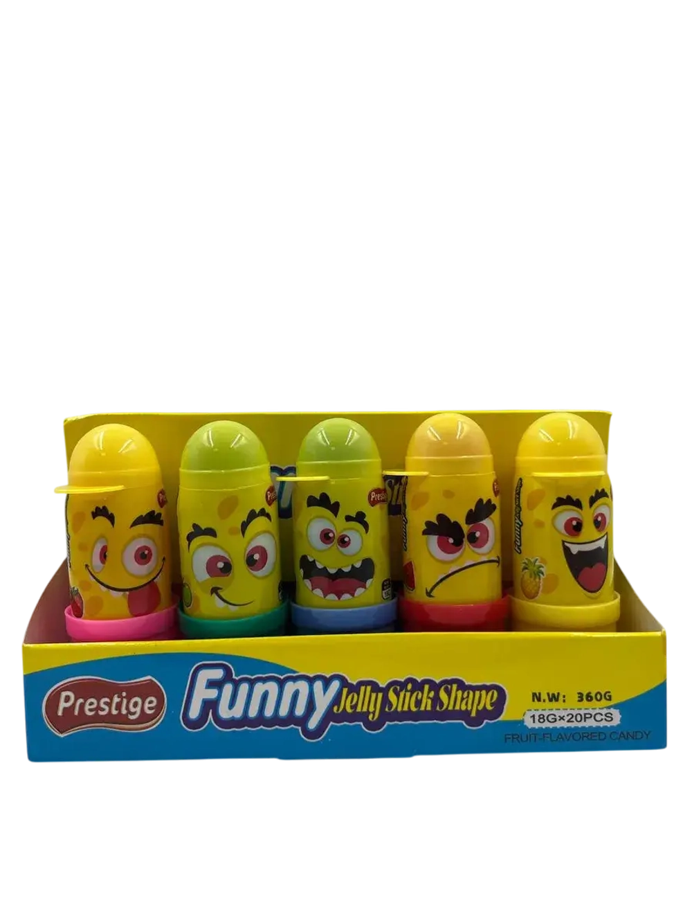 Желе в упаковках с разными эмоциями