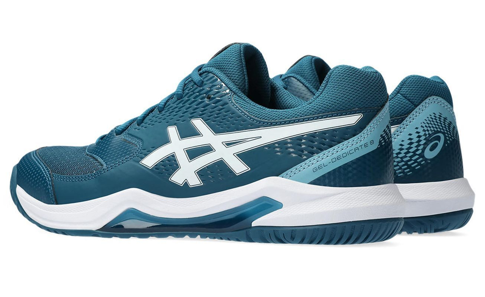 Мужские кроссовки теннисные Asics Gel-Dedicate 8 - restful teal/white