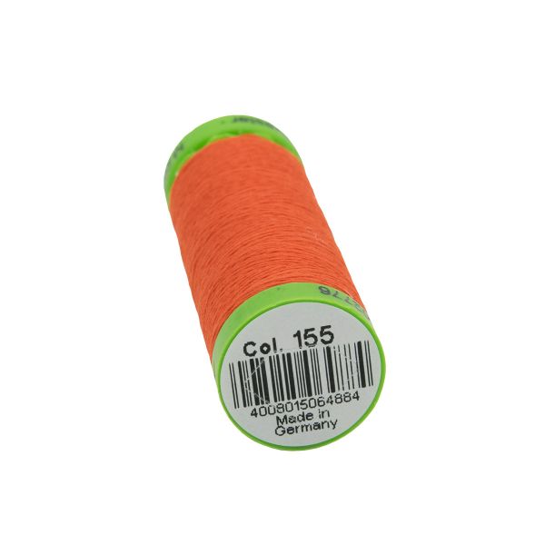 Нитки для тонких тканей Gutermann Extra Fine 150 (200 метров), 5 кат. | 155 яркий апельсин
