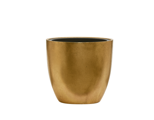 Кашпо TREEZ Effectory - Metal - Округлый конус - Сусальное золото