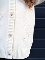 Кардиган для девочки AT941 молочный