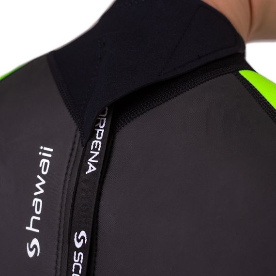 Гидрокостюм Scorpena Hawaii Shorty мужской зеленый неон