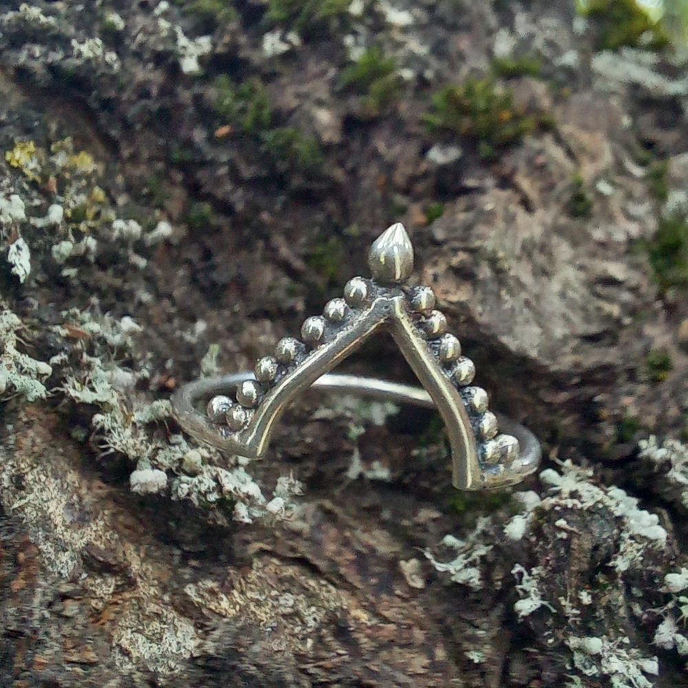 Кольцо КОРОНА-8, серебро