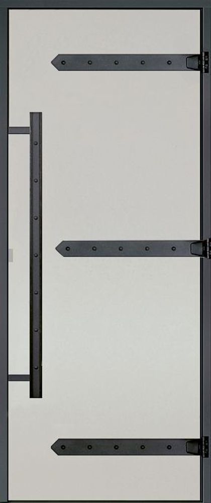HARVIA Двери стеклянные LEGEND 9/21 черная коробка сосна, сатин D92105МL