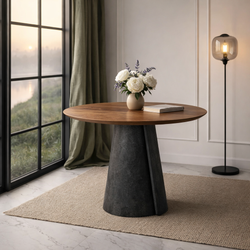 Обеденный стол ROLL CONCRETE walnut