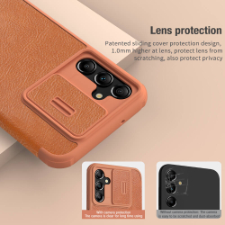 Кожаный чехол-книжка Nillkin Leather Qin Pro для Samsung Galaxy A24