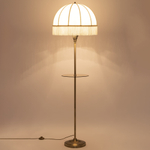 Citilux Базель CL407931T Торшер бронза со столиком и бежевым абажуром