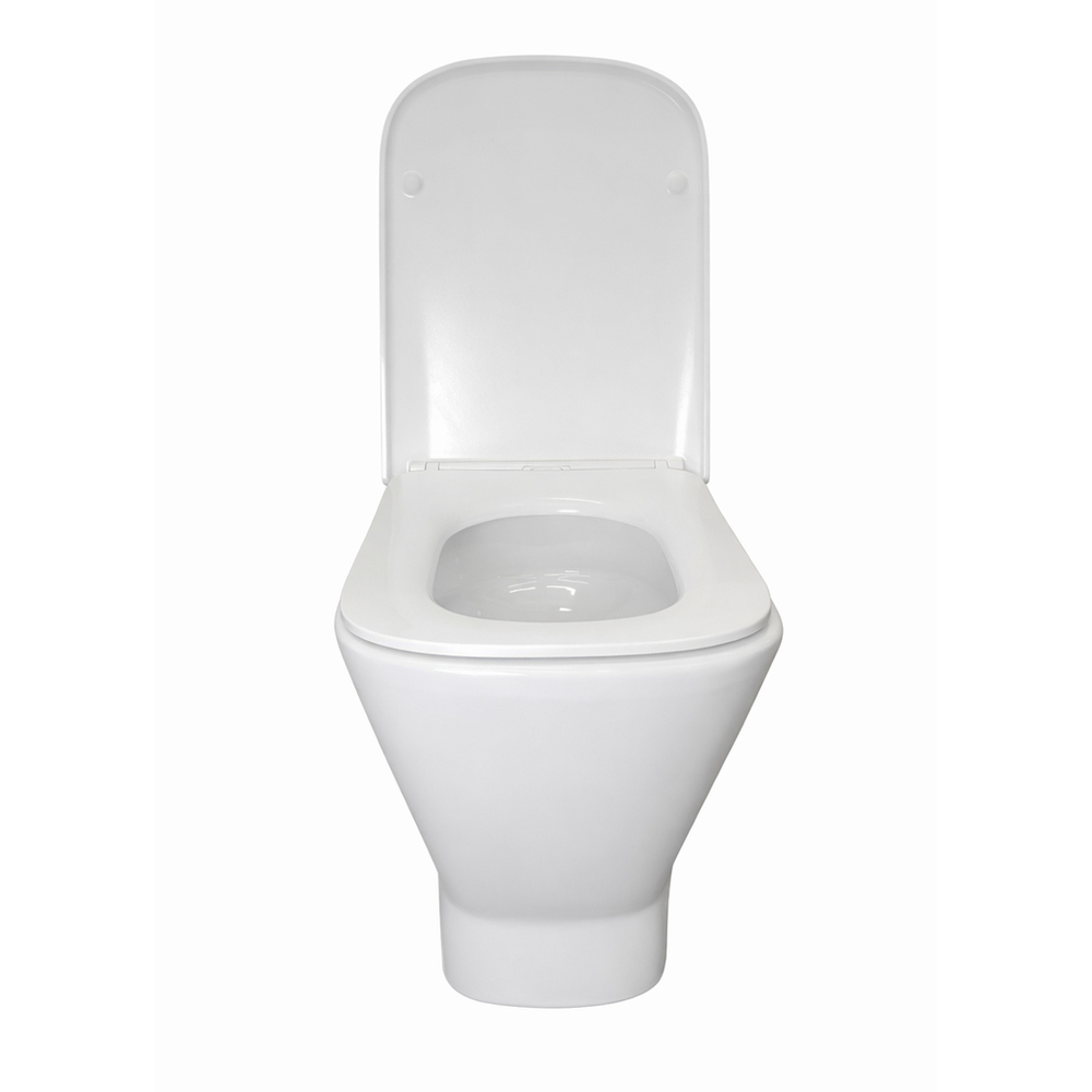 Унитаз-компакт безободковый WAVE CONTOUR Tornado3.0 гор,ниж,2-кн.арм,дюро,м/л,быстр,БЕЛЫЙ глянец