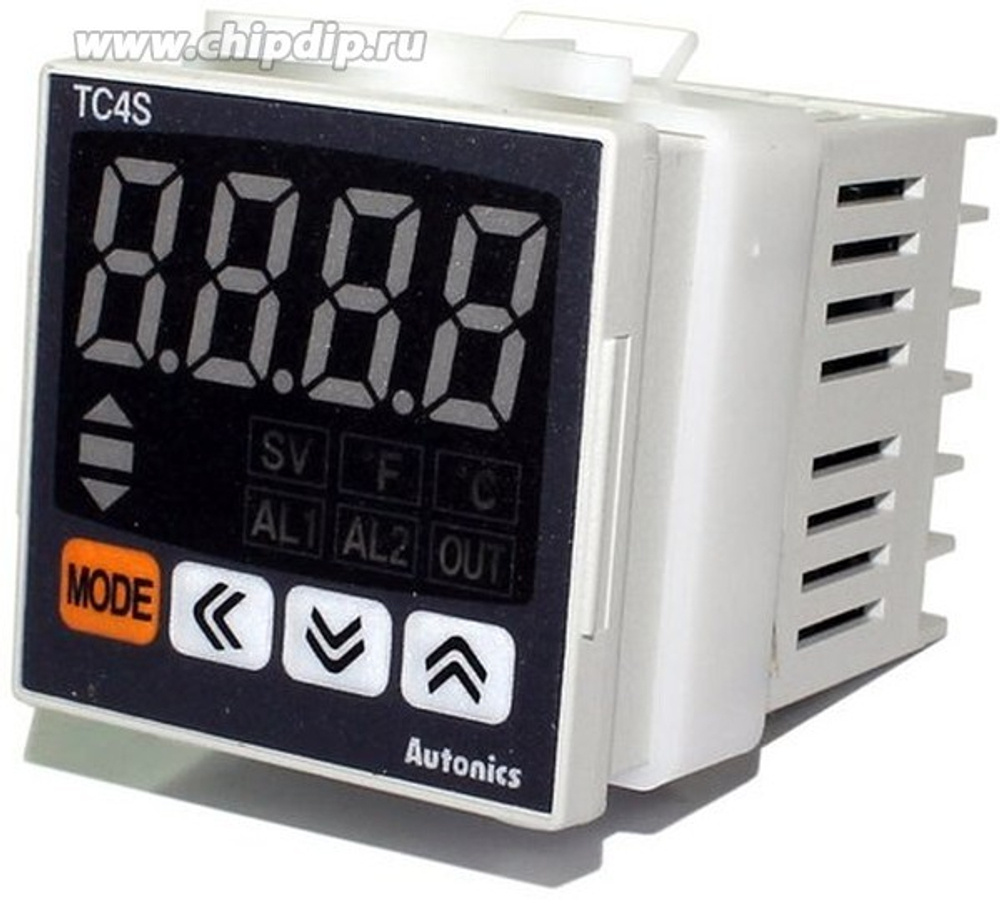 TC4S-12R Температурный контроллер с ПИД-регулятором, 24VAC/24-48VDC, 24VAC 50/60Hz, 1 выход сигнализации, управляющий выход реле 3А, 250VAC