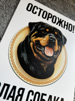 Табличка на дом Осторожно злая собака