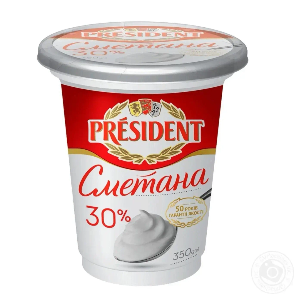 Сметана PRESIDENT 350 г 30%