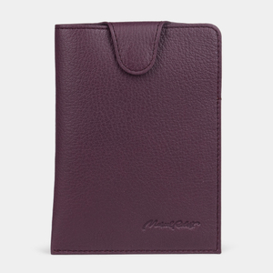 Обложка для паспорта London Easy из натуральной кожи козы,  фиолетового цвета
