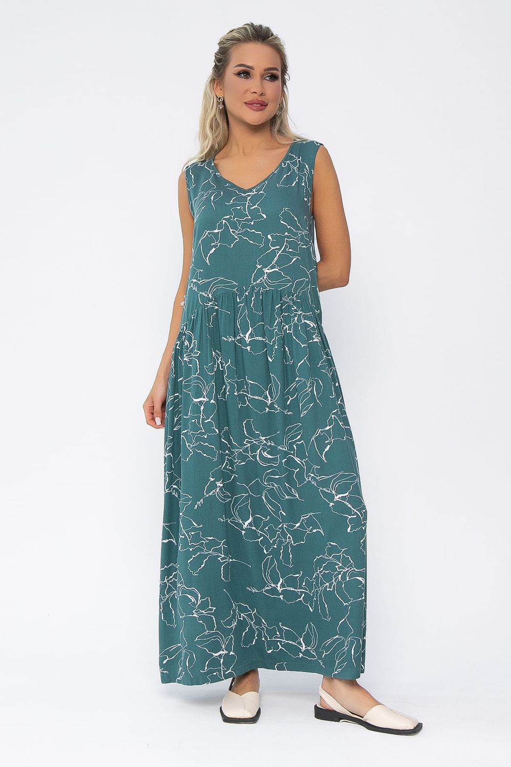 Сарафан Нерея (изумруд) П13570-1М LT Collection