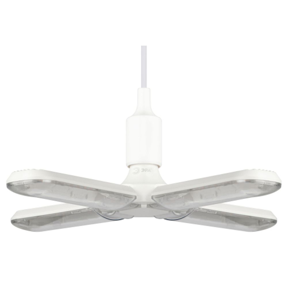 Фитолампа для растений светодиодная ЭРА FITO-36W-Rа90-E27-FOLD 4-х лепестковая полного спектра 36 Вт Е27 | Фитолампы Е27