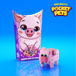 Конструктор Marioinex Mini Waffle Pocket Pets 906903 «Свинка» 25 деталей 906903 — фото 3
