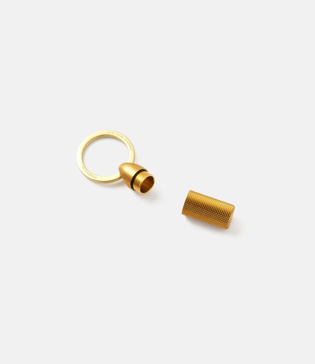 Wingback Key Cache Brass — ключница с тайником