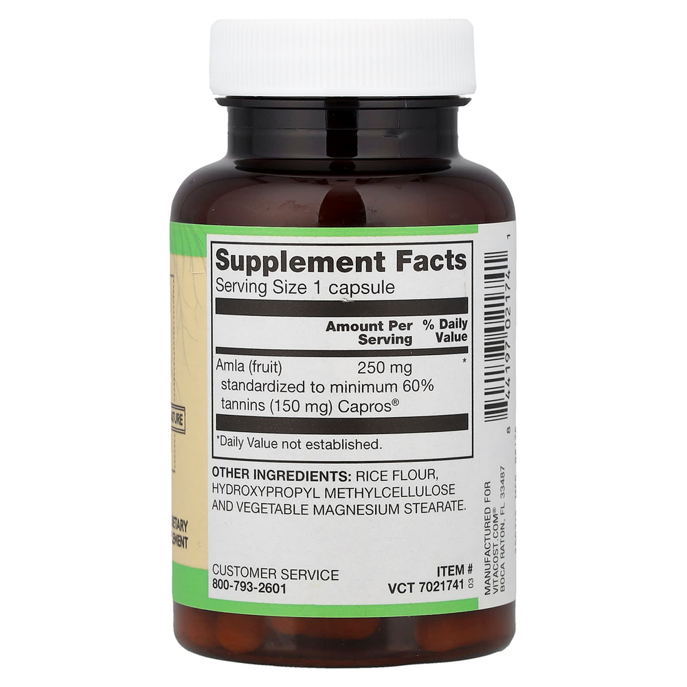 Vitacost, Capros®, амла (индийский крыжовник), 250 мг, 60 капсул