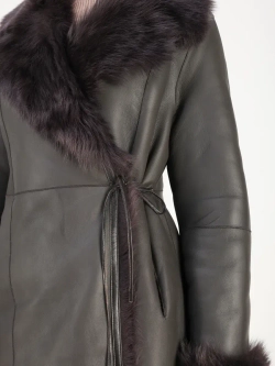 Дубленка зимняя натуральная длинная и теплая