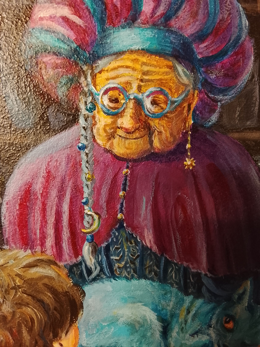 Картина "Айва", натюрморт. 30 см на 30 см. Акрил на картоне. Авторская живопись, оригинал.