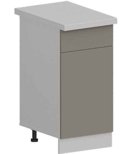 Кухня Модуль ШН1Я 400 Ликата / Теплый серый