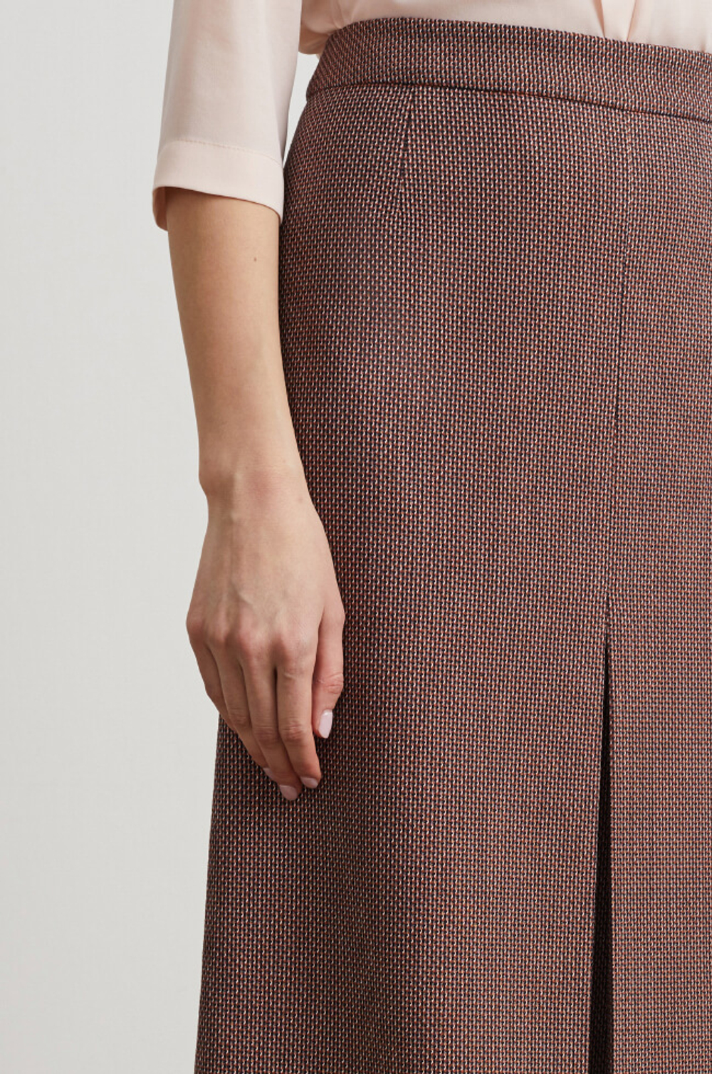 4733 Юбка женская (терракотовый меланж)