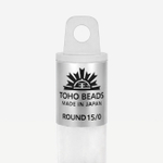 Японский бисер TOHO Round 15/0 (№1F), прозрачный матовый