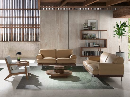 Кресло 5100/DC1580 с тканевой обивкой и деревянной конструкцией цвета ореха Испания