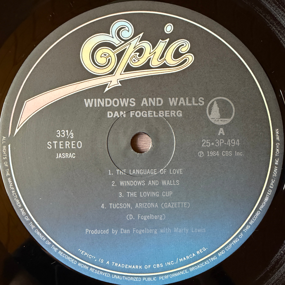 Виниловая пластинка Dan Fogelberg ‎– Windows And Walls LP
