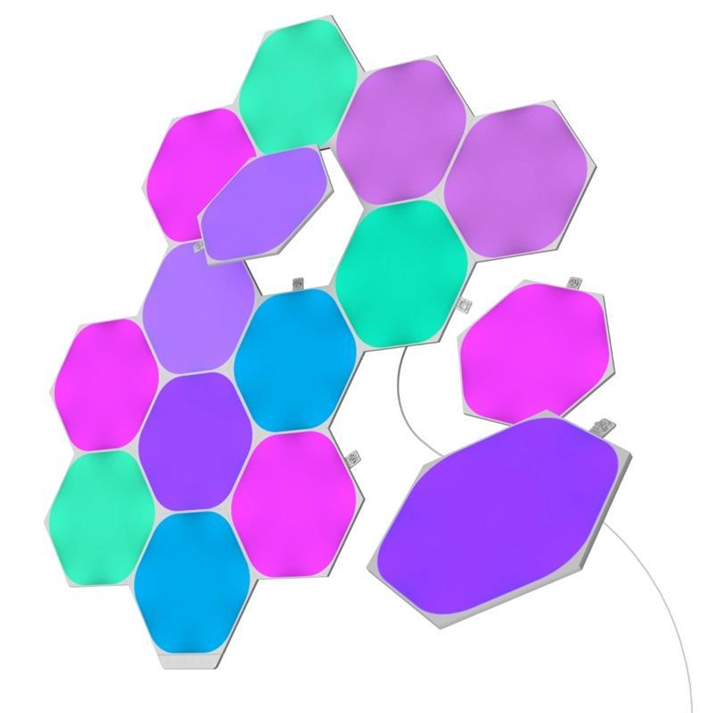 Умная светодиодная панель Nanoleaf Shapes Hexagons Starter Kit (комплект — 15 шт.)
