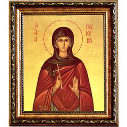 Гликерия Гераклейская, Ираклийская дева мученица. Икона на холсте.