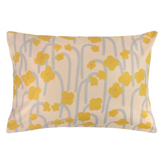 Набор из двух наволочек горчичного цвета с принтом &quot;Полярный цветок&quot;, Scandinavian Touch, 50х70 см