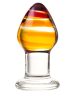 Анальная пробка Sexus Glass, стеклянная, 9 см