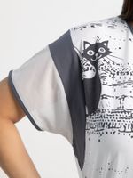 Блуза Алтея (белый/графит) Б15368-20М LT Collection