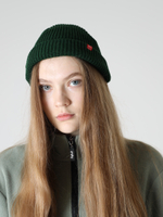 Шапка короткая темно-зеленая Город Горький