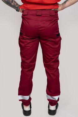 Брюки-джоггеры демисезонные мужские Скорая помощь MedicLine цв. БОРДОВЫЙ
