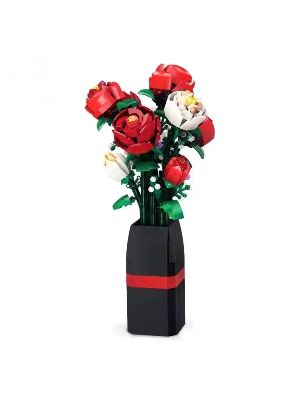 Конструктор Букет роз в вазе 878 деталей