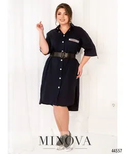 Платье 186Б-темно-синий Minova